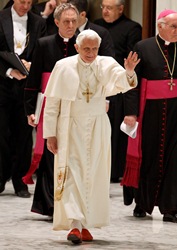 pope benedict audience december 2011 walking cns paul haring small