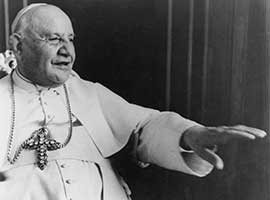 Pope John XXIII is pictured in this undated photo. Oct. 11 will mark the 50th anniversary of the first session of the Second Vatican Council, which was called by Pope John XXIII. CNS photo/courtesy of Archbishop Loris Capovilla.