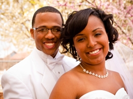 smiling-bride-and-groom-on-wedding-day-montage