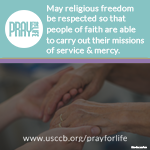 Pray for Life - www.usccb.org/prayforlife