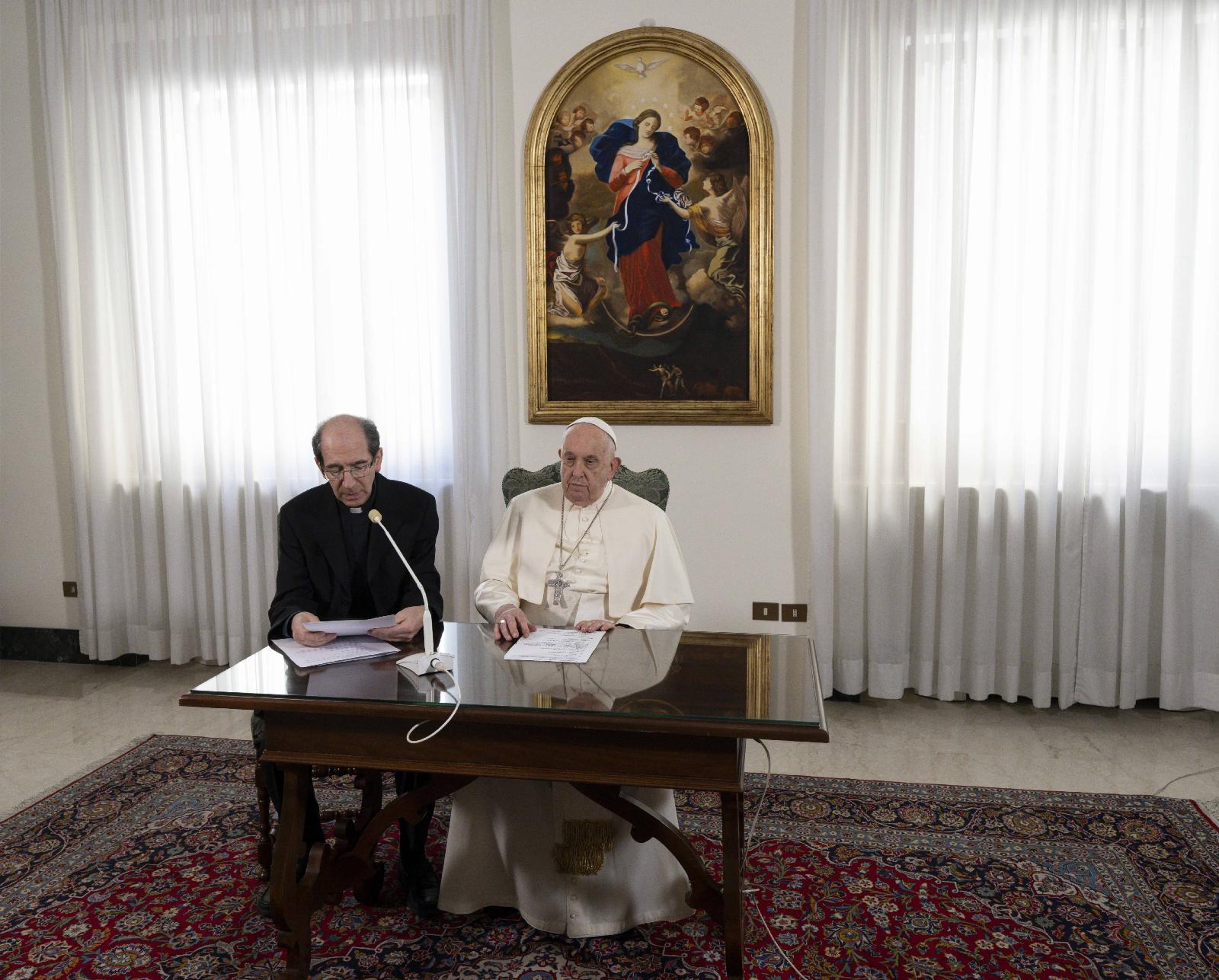 Pope Francis recites Angelus