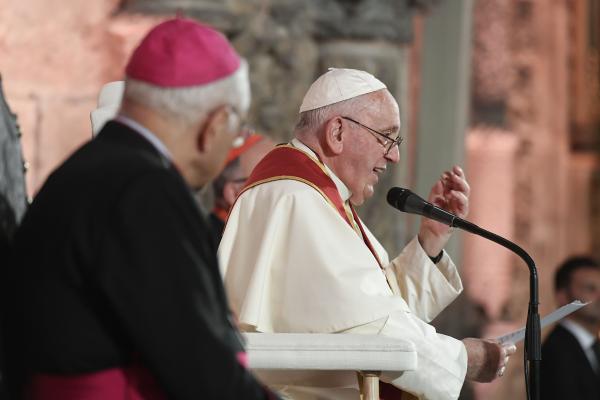 Pope Francis gives homily in Lisbon