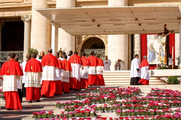 New cardinals process into St Peter's Square