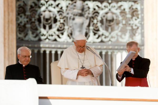 Pope Francis at his general audience