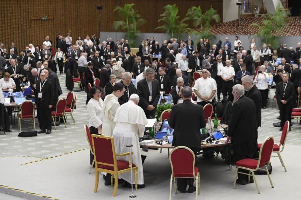 Pope Francis at the synod