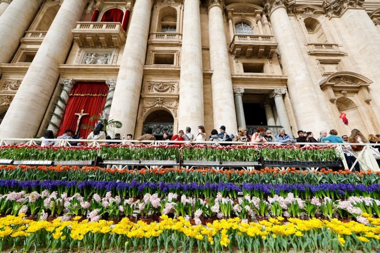 Flowers in St. Peter's Square